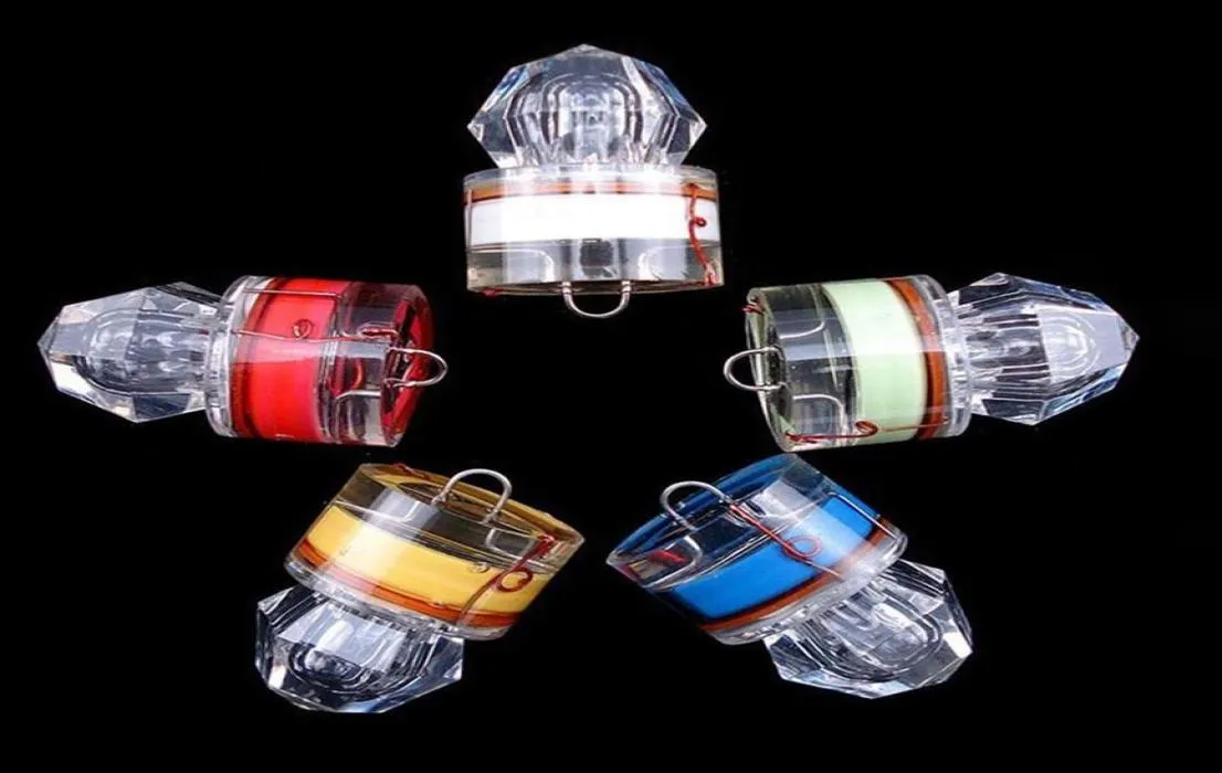 Epacket Led Diamond Fishing Flashing Light Deep Drop Underwater Acrylic Bait Lure Squid Strobe Lights 5 Colors For Select308J208R8570283