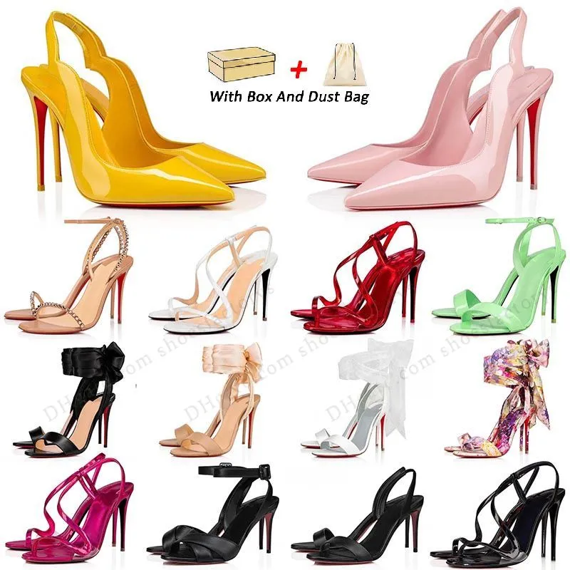 Red Bottoms Designer Hoel Shoe Femme Designer Robe Shoes Luxury High Heel Designer Chaussures 8cm 10cm 12cm Redbottoms Shoe Round Toes Pumps Pumps Sandals Pumps