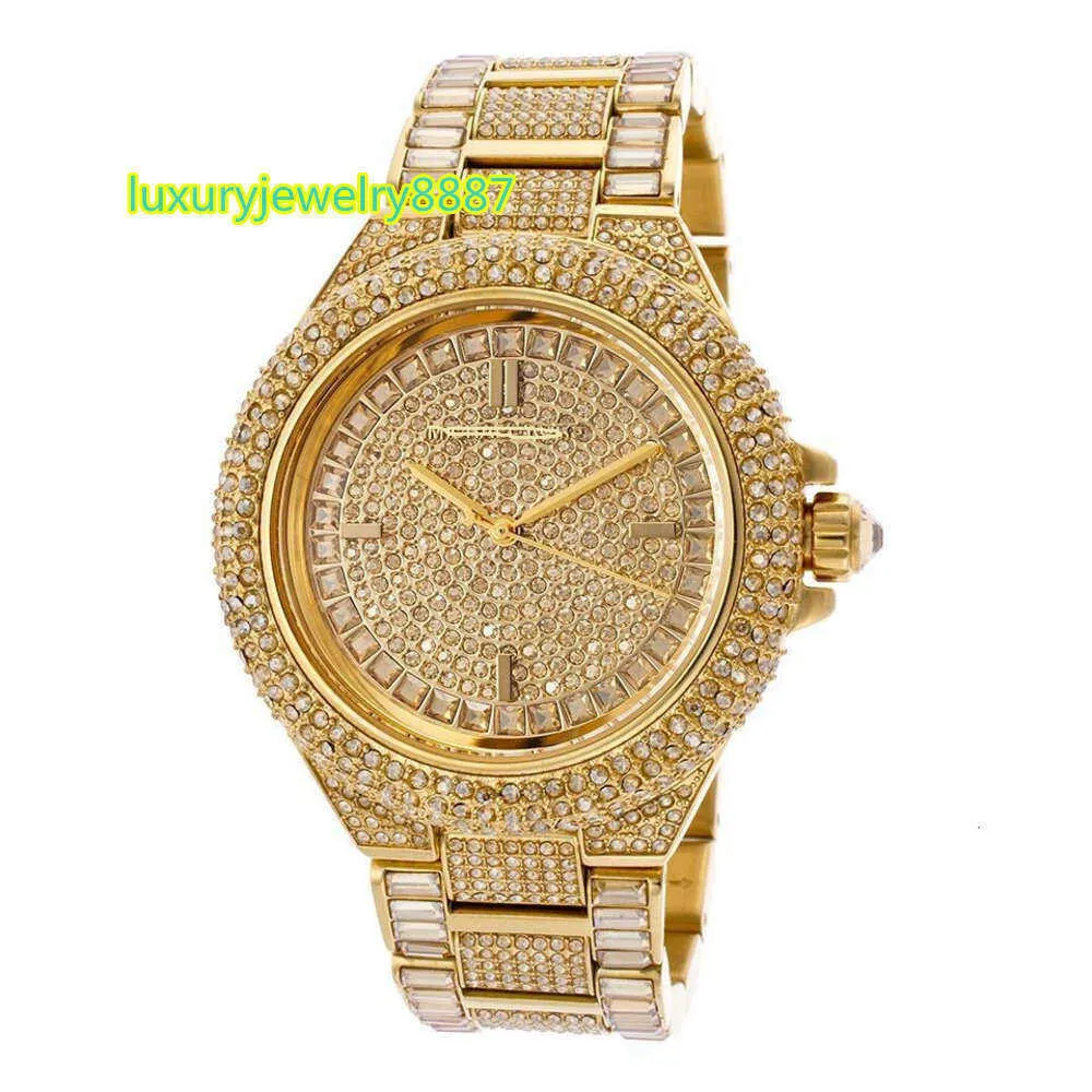 Orologio da donna resistente all'acqua di diamante hip hip hip hip -hop