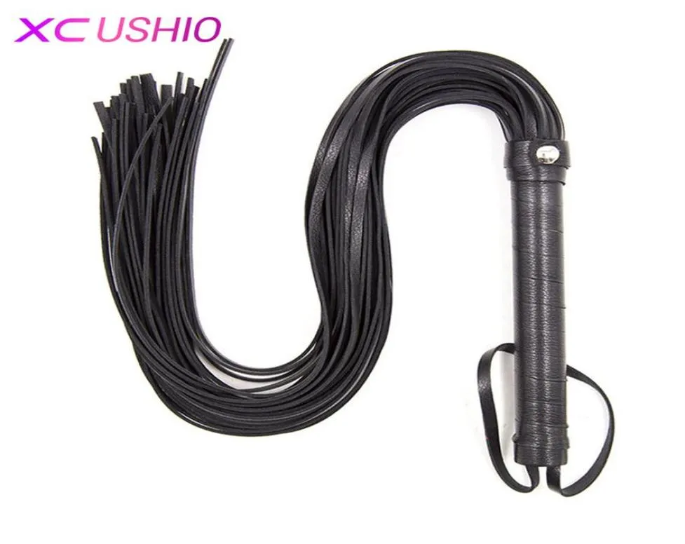 1pc 60 cm weich PU Leder Fetisch Bondage Sex Peitsche Flogger Spanking Paddel sexy Politik Knout Erwachsene Spiele BDSM Sex Toys für Paare C7244993