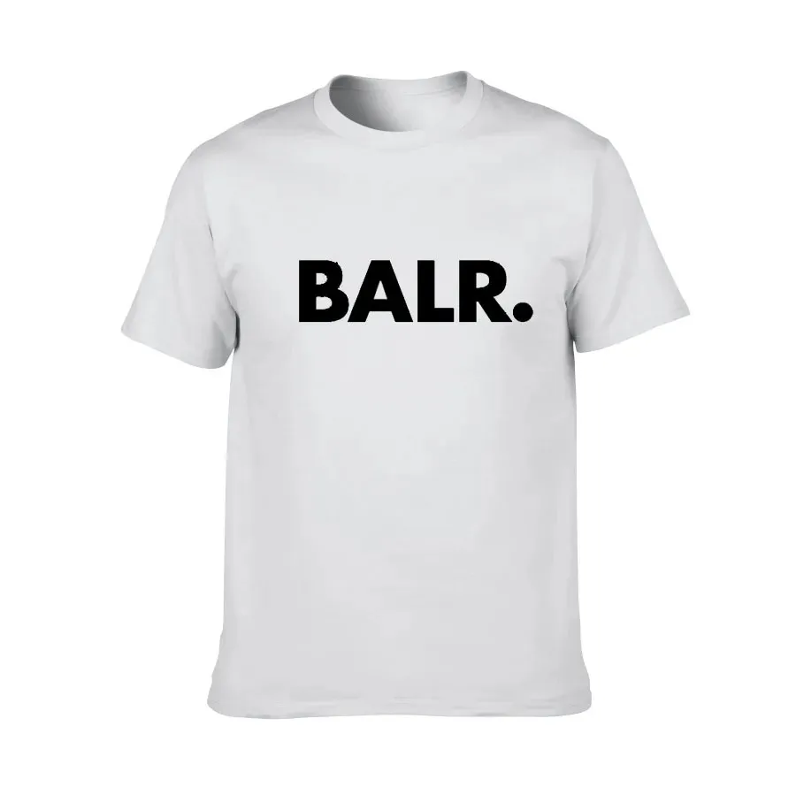 Erkekler T-Shirt Mektubu Baskılı Balr Tasarımcı Tişört Hip Hop Erkek ve Kadın Moda Günlük Gevşek Nefes Alabilir Markalı Üstler