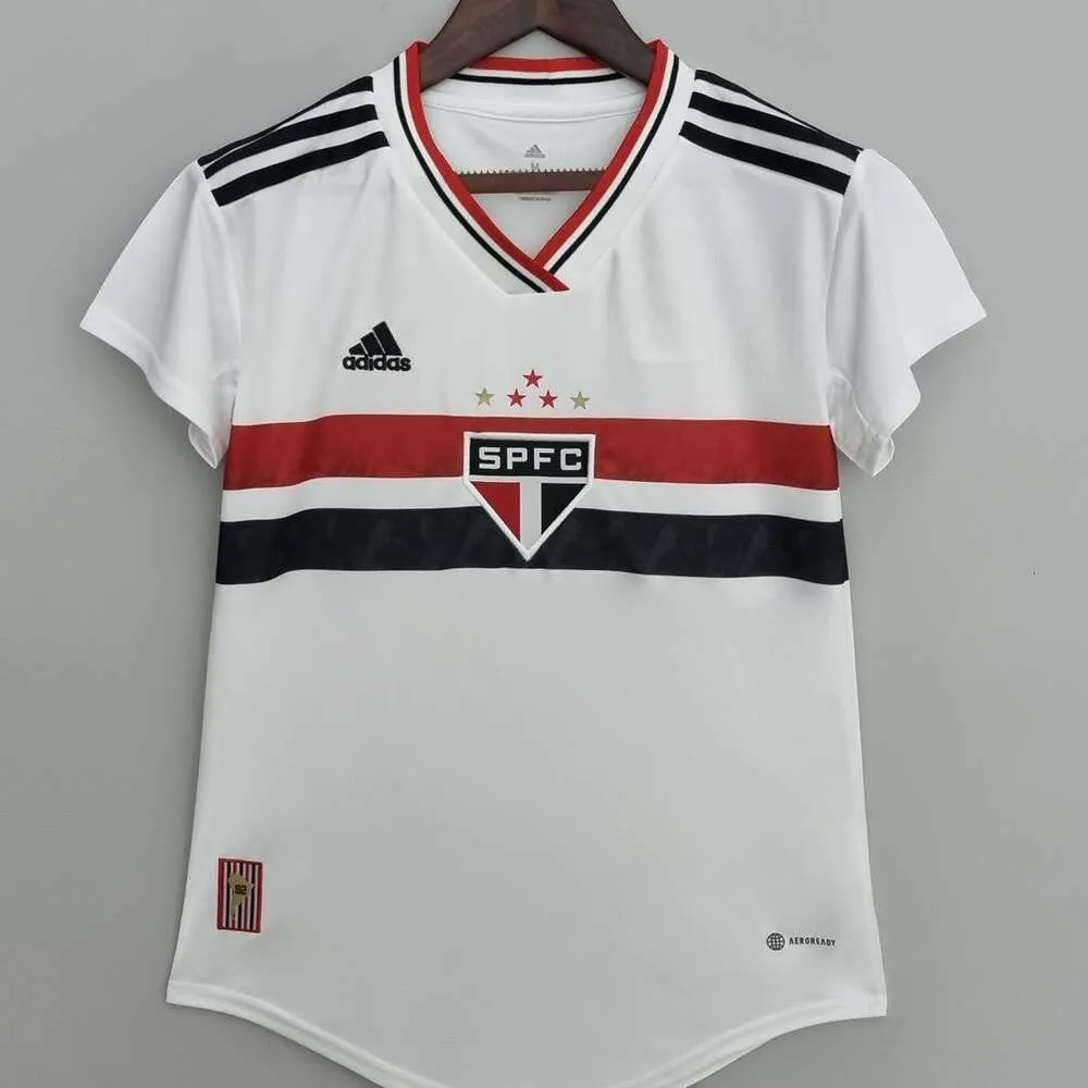 Jerseys de football 22-23 Jersey féminin de Sao Paulo, édition des fans de football du Brésil et Jersey de Thaïlande