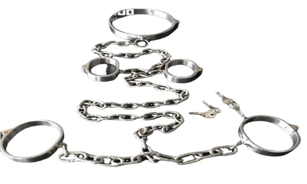 Bondage Collier poignet Cuffs SEAMISE ACIER SEALDUX CONDUCTION LOURS DURATS HEURNES BONNAGE ENSEMBLE ESPLAVE ADMANG BDSM SET5942215