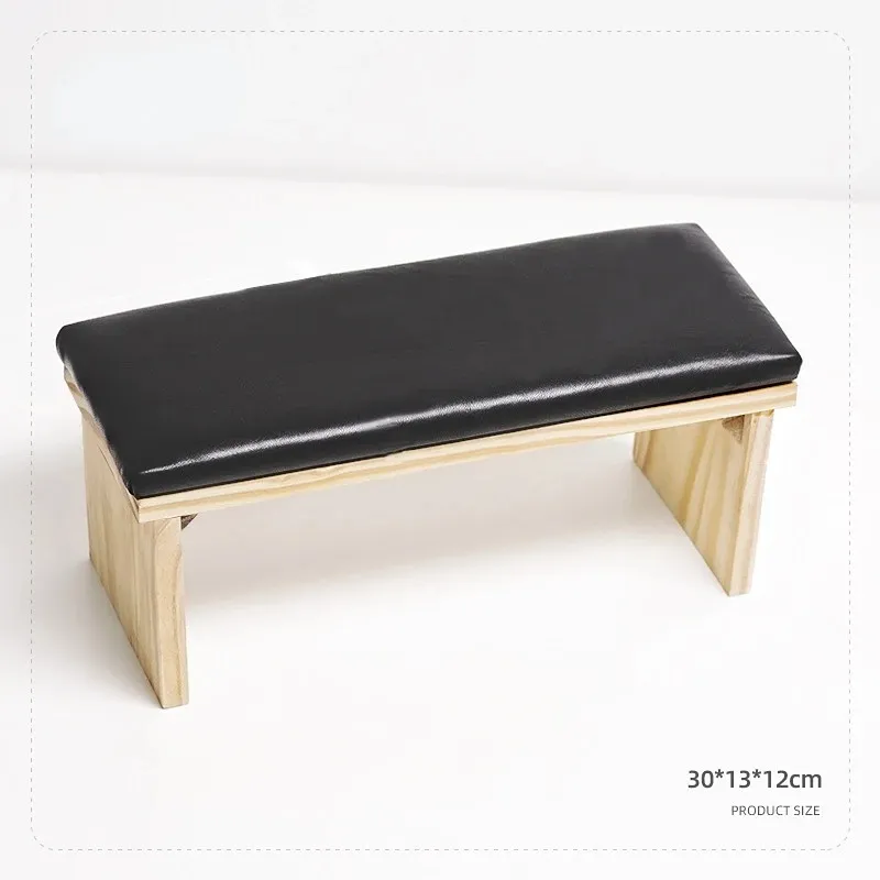 Table de manucure en bois Coussin de repos à la main pour support de repos de bras pour manucure salon nail art outil de repos à main porte-oreiller