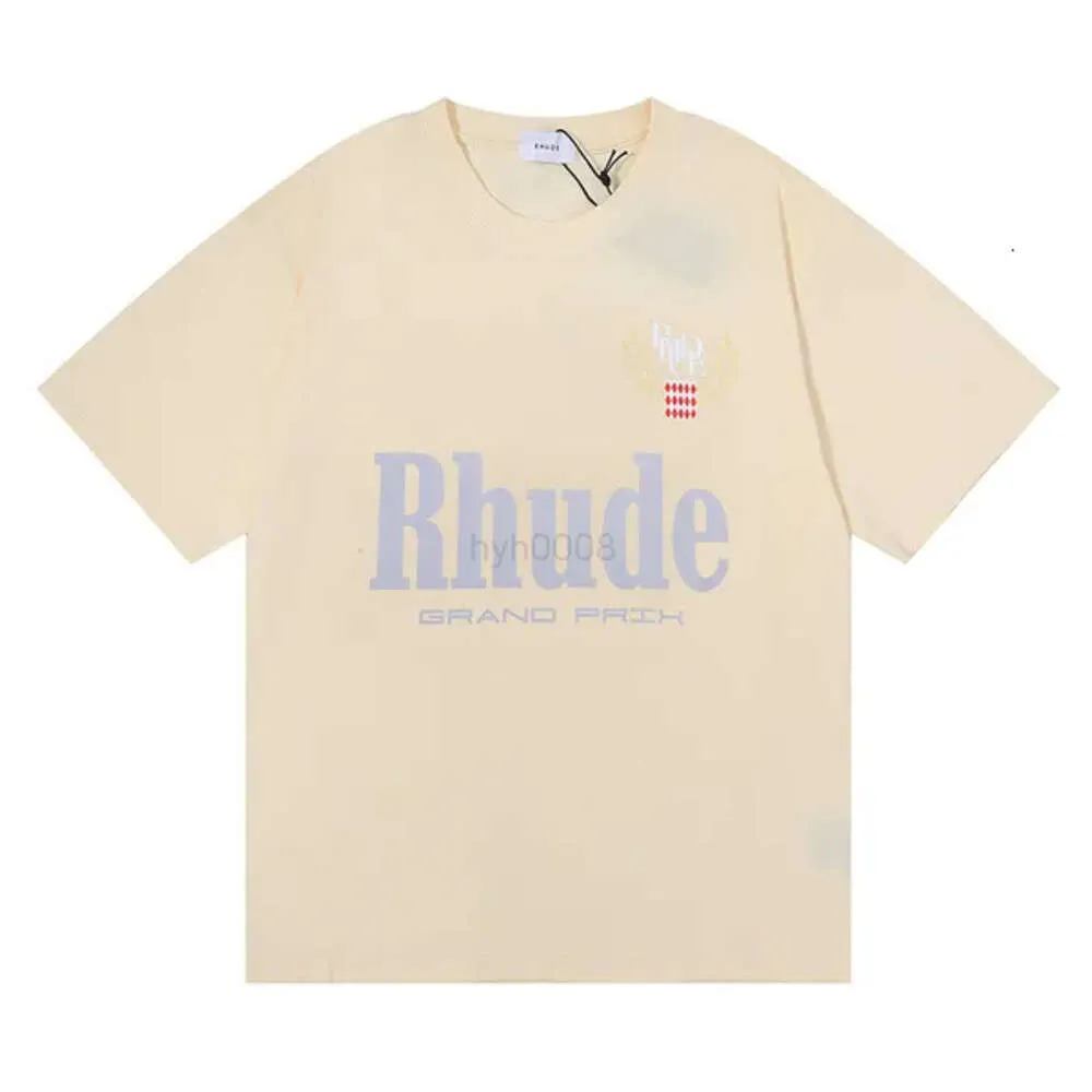 23SS Nouveau créateur t-shirt rhude chemise d'été t-shirts d'été de qualité t-shirt de luxe