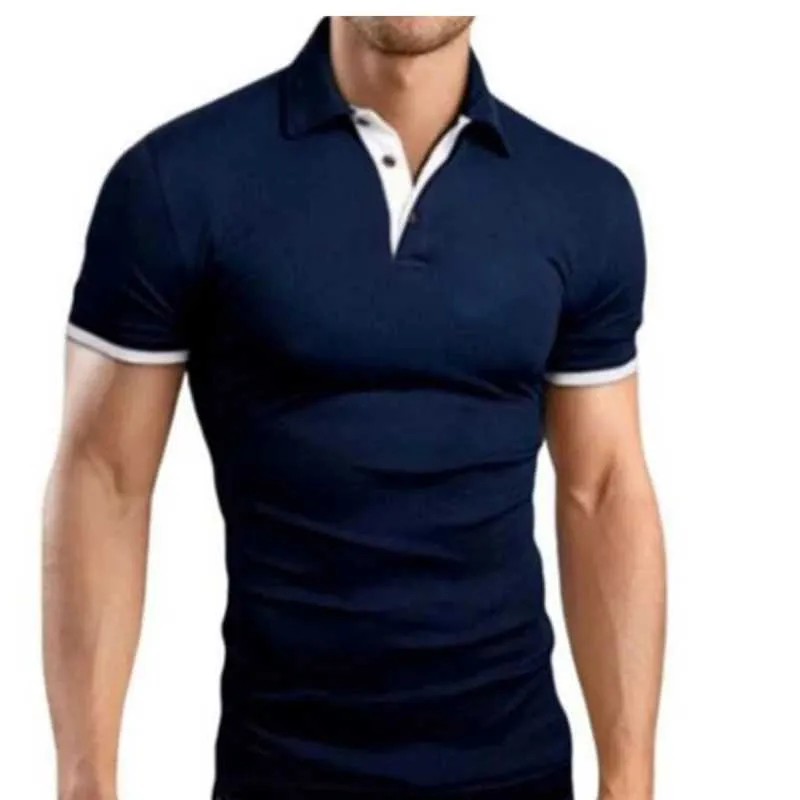 Polos da uomo Polo Shirt uomini Summer Stritching Mens Shorts Slve Polo Business Absaming Men Maglietta Maglietta Polos Y240510