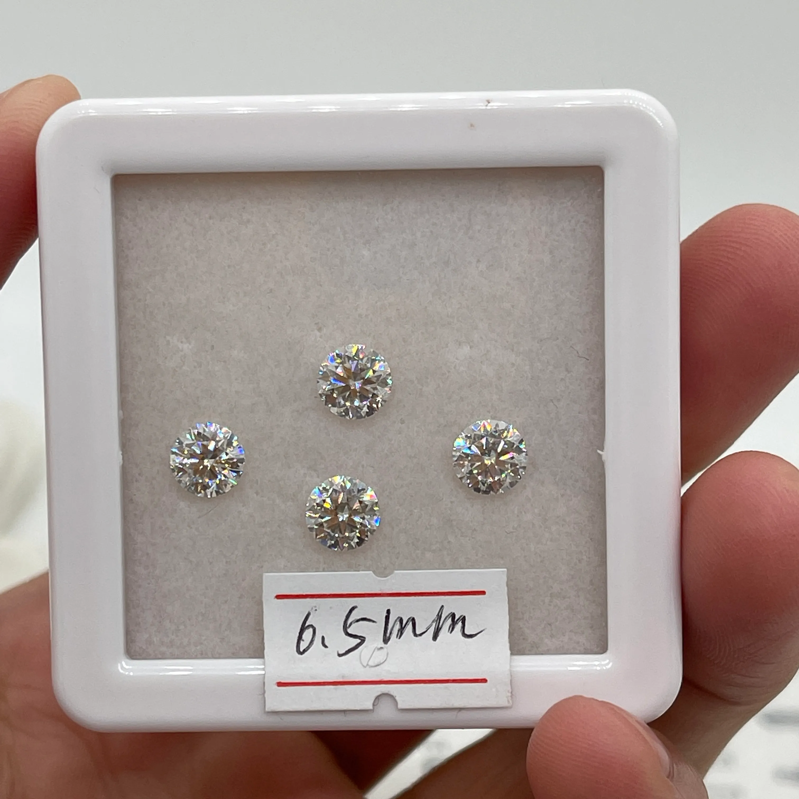 Lab Diamond Moissanite Stone Vs Cubic Zirconia LOTUSMAPLE G Color