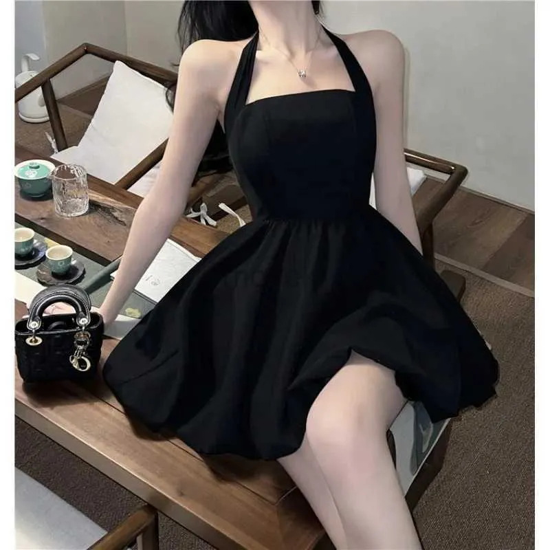 Городские сексуальные платья с высокой талией с ультратонким ультратонким черным сексуальным платьем. Тесное подгонка для женской одежды вечерняя вечеринка Hot Street Mini Лето D240510