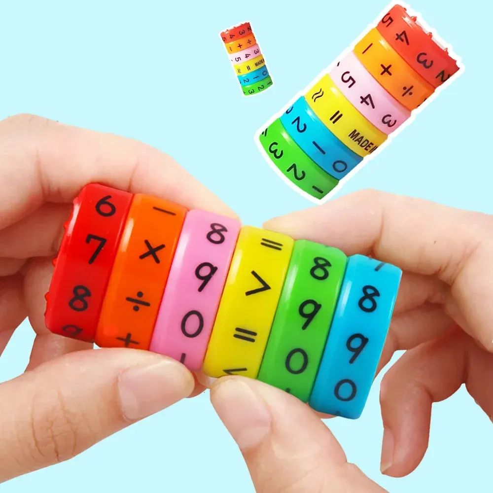 Dzieci Numery Magic Digital Cube Toy Montessori Puzzle Gra Kids Uczenie się edukacyjna matematyka magnetyczna Oblicz grę 240509