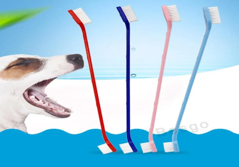 Haustier liefert weiche Hund Zahnbürste Katze Welpe Dental Pflege Zahnbürstenzähne Pinsel Hunde Gesundheit Zahnreinigungswerkzeuge DBC BH22247451
