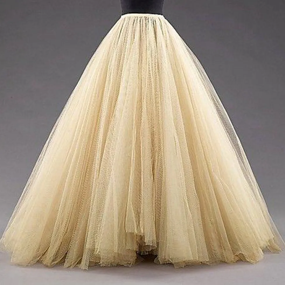 Papticoat de cor de cor de cor personalizada de 6 camadas de acesso a nupcial para vestidos de noiva para vestidos de noiva 270e
