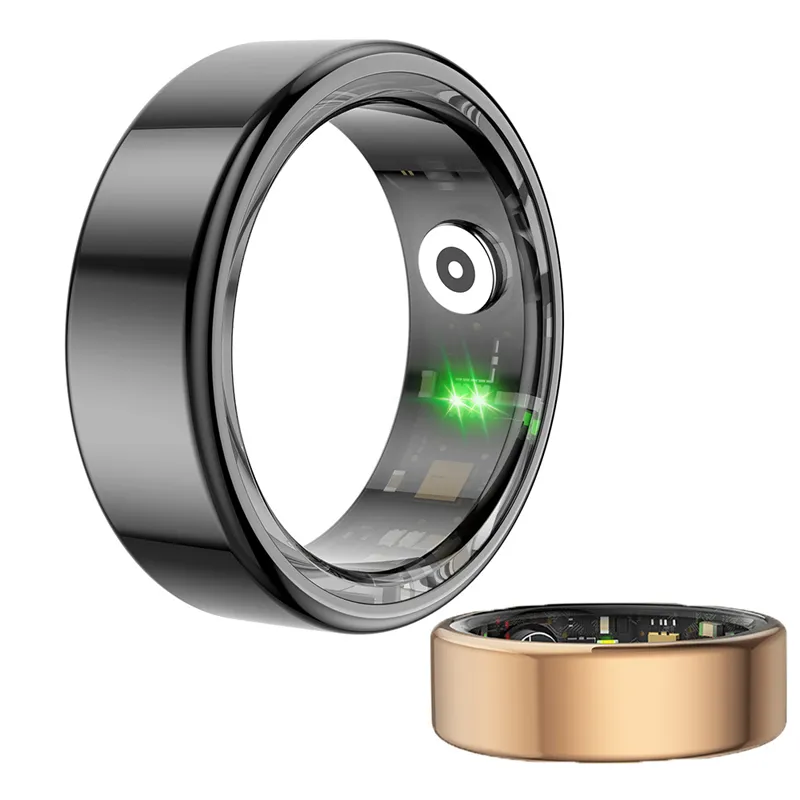 R02 Smart Ring Ring IP68 Водонепроницаемый медицинский монитор сердечного ритма.