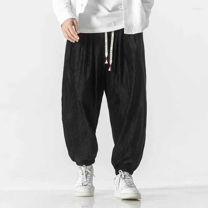 Pantaloni maschili uomini vintage harem streetwear uomo sciolto casual harajuku in stile coreano in stile elastico jogger oversize pantalone 5xl 5xl