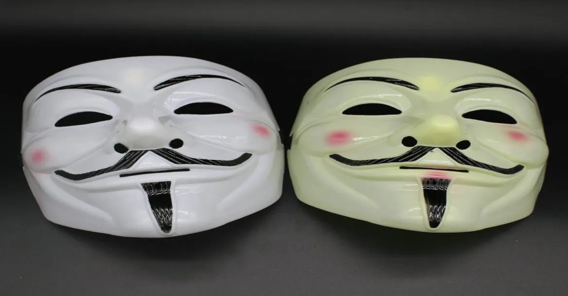 Party Masks V pour Vendetta Masques anonymes Guy Fawkes déguisement adultes Costume accessoire Cosplay Masques pour Halloween Party7523753