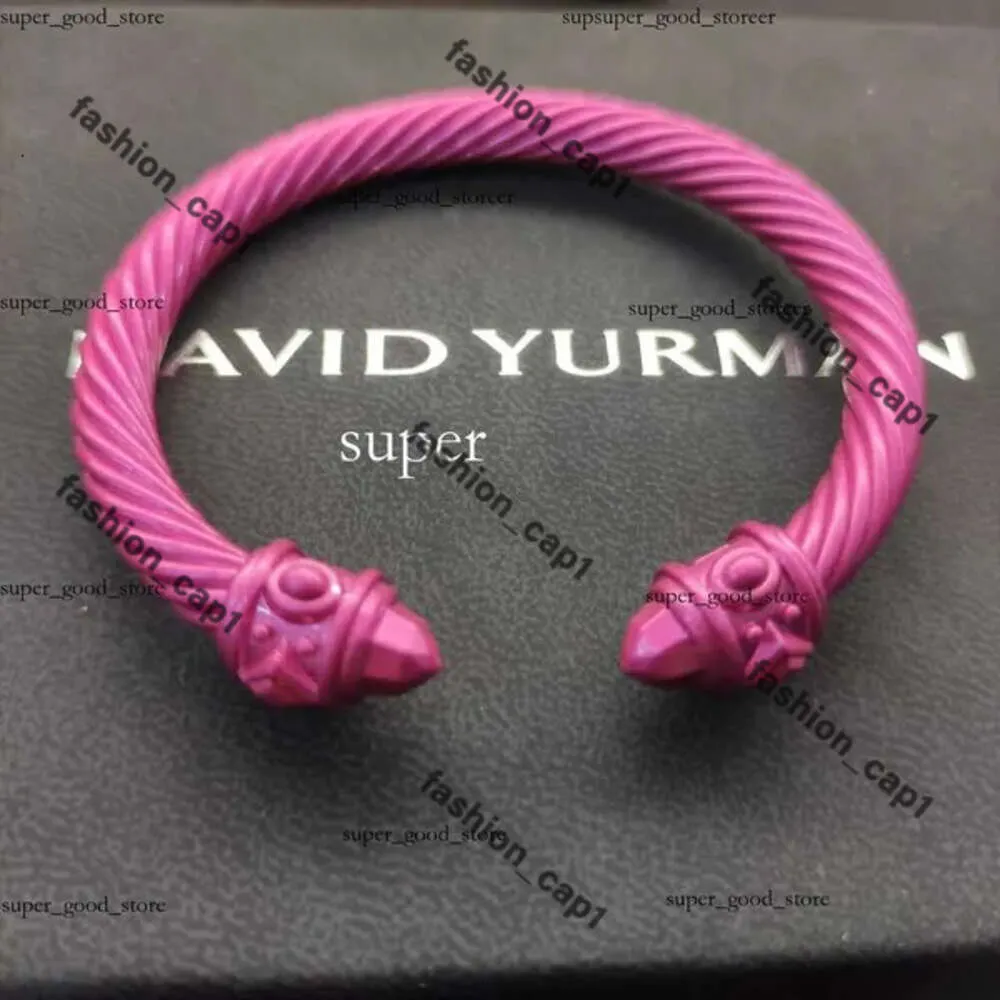 NY 2024 DY DESGINER DAVID YURMA SMEEXKE TOPALKALITETS Armband Enkelt och elegant Populärt vävt Twisted Rope Fashion Ring David Armband Punk Jewelry Chrome 734