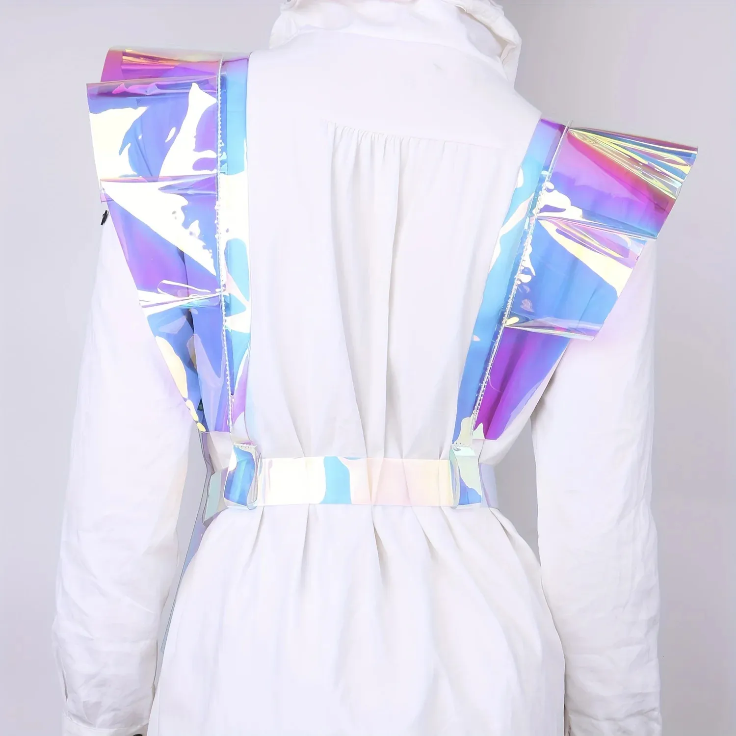 Belly Dance Belt Y2K Rave Outfit Adjustable PVC Harness Transparent ...