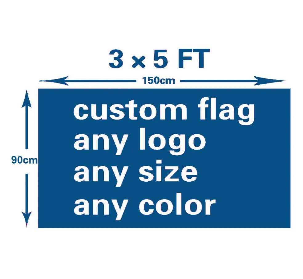 Anpassad flagg Premiumkvalitet FedEx Cost Design 100D Polyester 150x90cm Sport Advertising Club Logo Digital Print Banner5709668