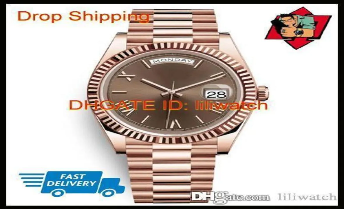 Daydate Yellow Rose Gold Watch Mens Femmes Luxury Watch Daydate Président Automatic Designer Watches Mécanical Roma Dial Wristwat8279695