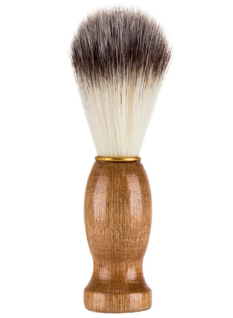 Men039S raser la brosse Bancaire Hoids en bois Pandage Barber Salon Men Men de nettoyage de la barbe pour le visage