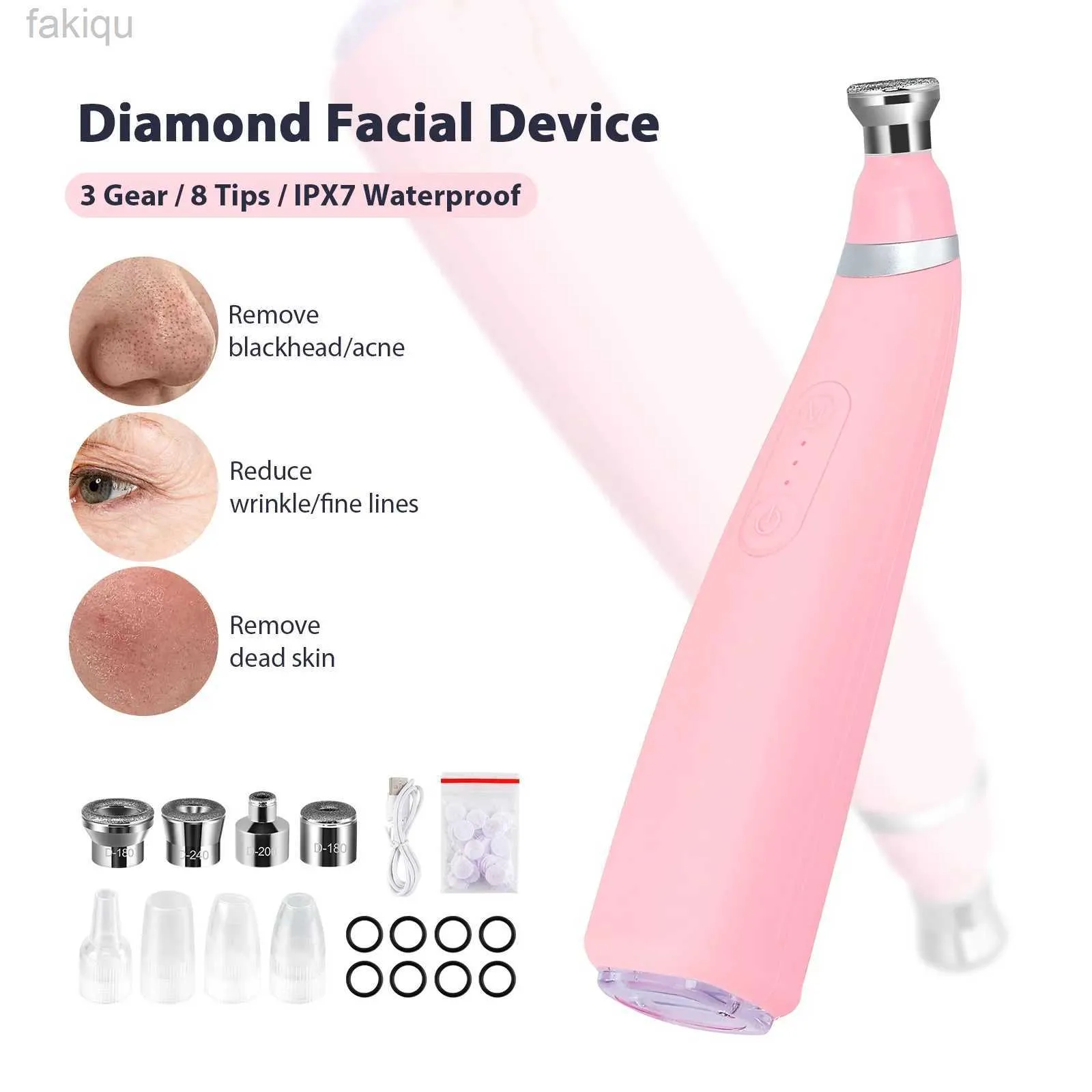 Cleaning Portable diamond microcrystalline skin grinder facial pore cleaning equipment for skin conditioning and household facial treatment equipment d240510