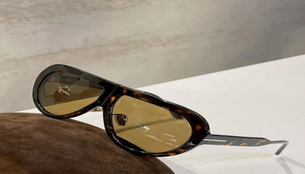 Dark Havana Brown Pilot Solglasögon för män kvinnor 0863 mode överdimensionerade solglasögon occhiali da sole firmati uv400 glasögon med box7438167