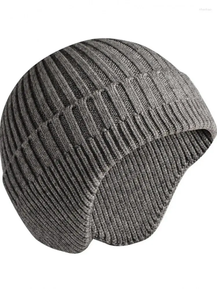 Beretti Cappello a maglia per l'autunno maschile e la fitta moda in inverno di lana di lana