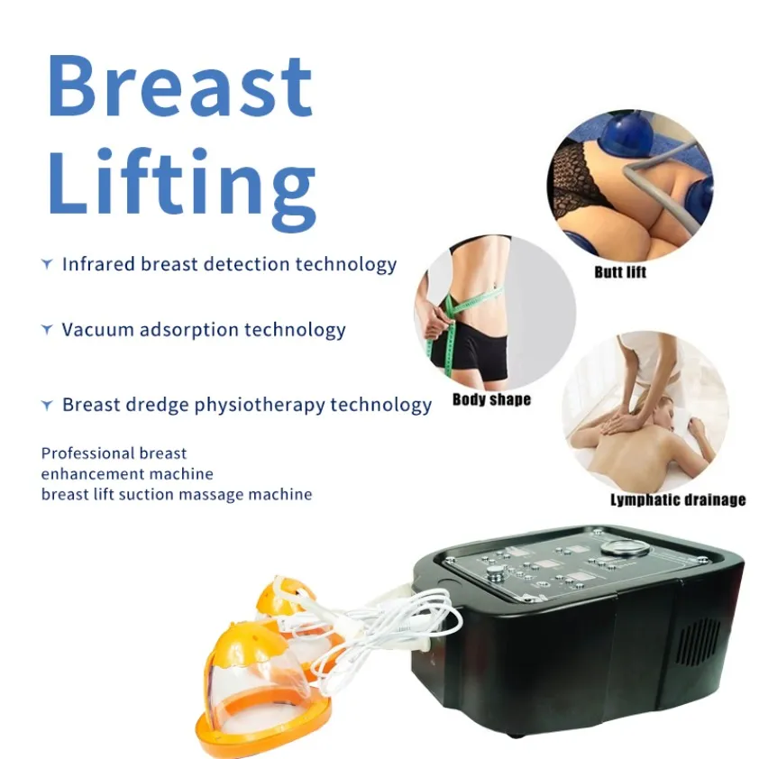 Bärbar Slim Equipment Vacuum Massage Therapy Device Breastförstoring HIP Lift Breast Enhancer Massager Byst Body Shaping Beauty Machine533