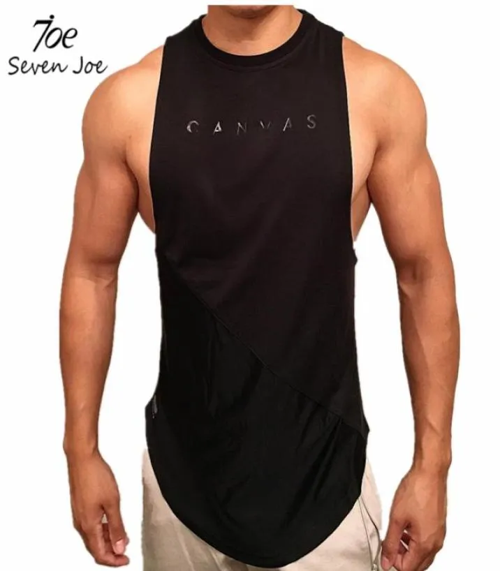 Men039s Tank Tops Gym Stringer Odzież kulturystyka Top Top Men Men Fitness Singlet Shirt Bez rękawów