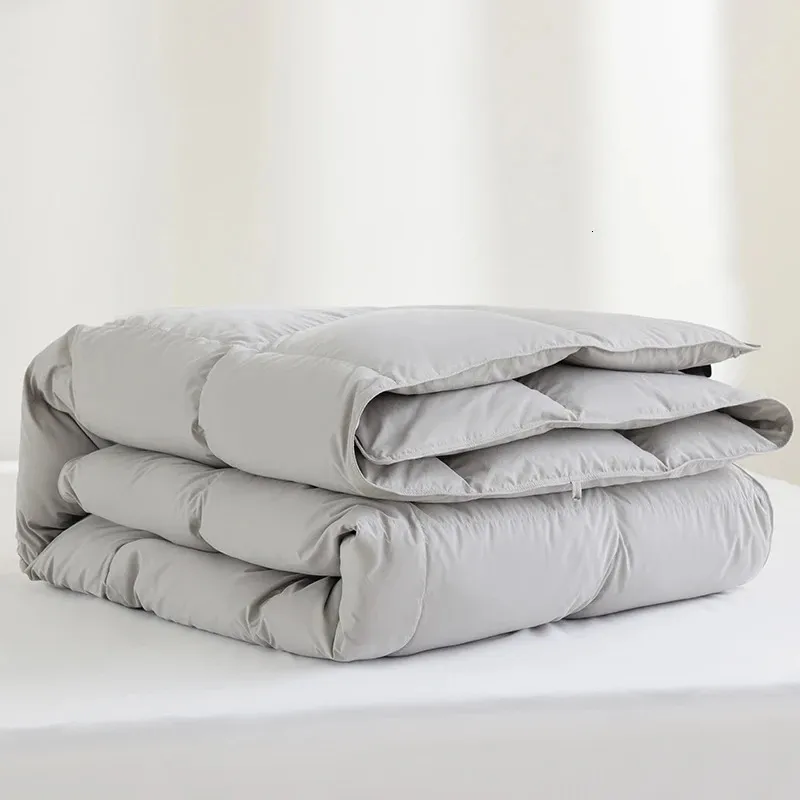 Bidekanu Goose Feather Down Duvet Insert All Season Comforter Winter Warm Quilt Blanket 100% Cotton Cover 028 240506