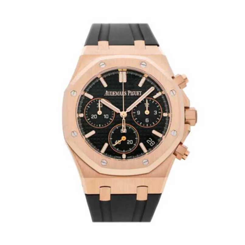 AUDEMAR PIGUE ASSISTIR ROYAL OAK APF FACTORY AUTO ROSA ORO DA UOMO CINTURINO OROLOGO