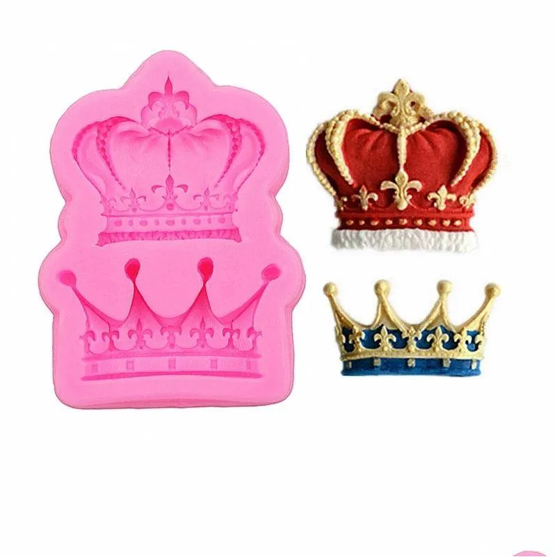 Backformen Royal Crown Sile Fandont Mods Crowns Schokoladenformen Süßigkeit Mod Kuchen Dekorieren Drop Lieferung Hausgarten Küche, Esskost Dh0gm