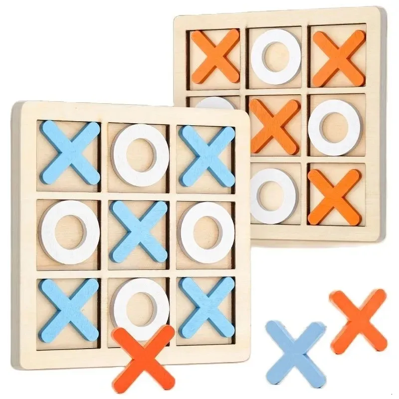 Gioco da tavolo da allenamento cerebrale gioco per leisure board giocattoli di scacchi interattivi di scacchi montessori puzzle in legno per bambini regalo 240509