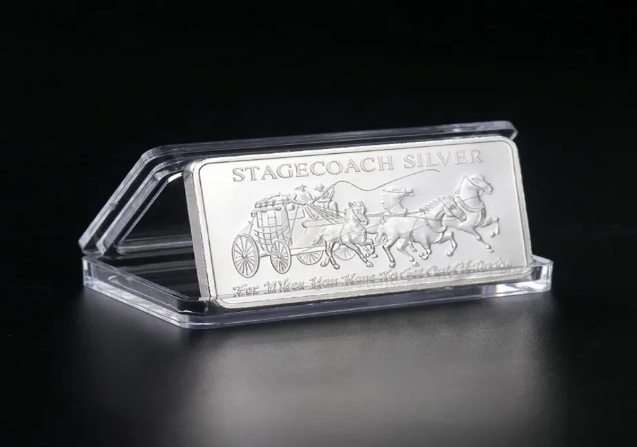 10 -stcs Non Magnetic Craft Northwest Territorial Mint 999 Fine Stage Silver Divisible Bar Coin Metal Crafts Gifts 1oz2604594