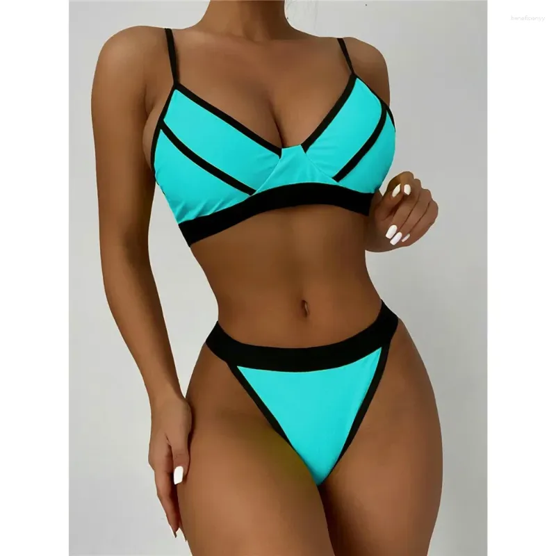 Swim costudini da bagno Fashion neon perizoma per bikini spingendo giuntura costume da bagno in abiti da bagno bikinis beach bikinis y2k bagni nuoto tanga mujer bather