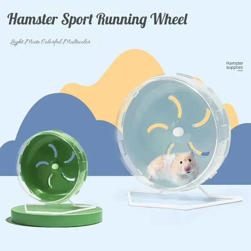 Silent Accessories Toys Gerbil Möss Små konsoler som kör hamster gnagare träning jogging sport lek råtta hjul 240510