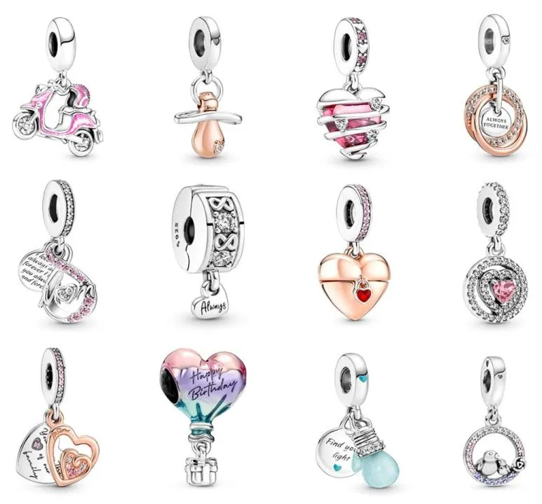 Neue 925 Sterling Silber Charms Mama Infinity