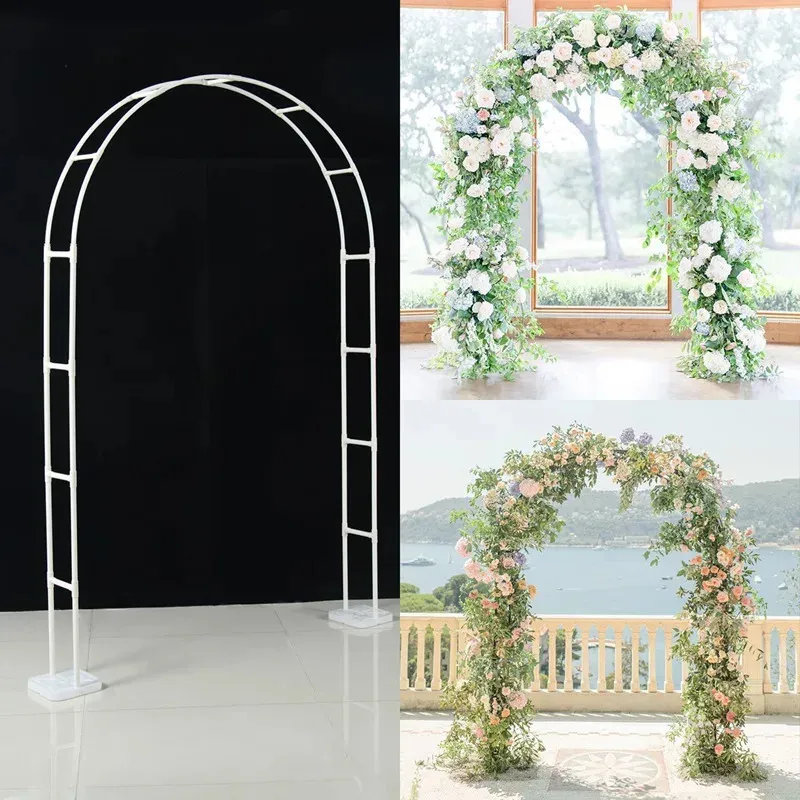PVC Wedding Arch Flower Frame Stand Ballonondersteuning Outdoor Lawn Decor Party Supplies Baby Shower Backdrop 240510