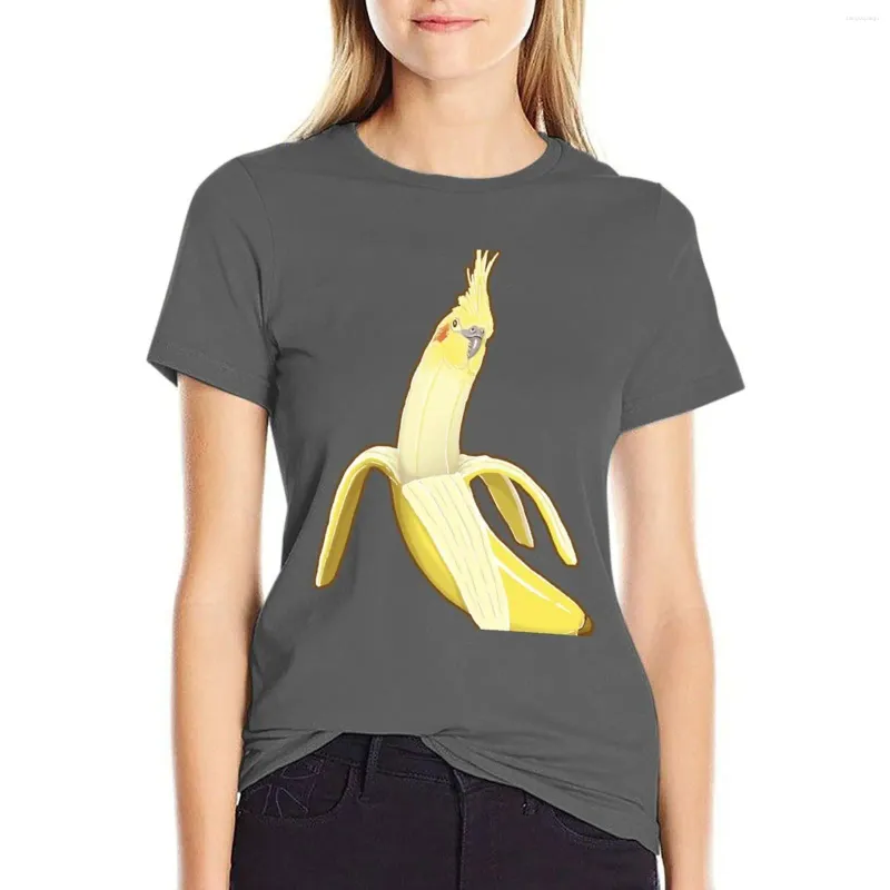 Kobiety Polos Bananaaaa! - T-shirt T-shirt Farchatiel Banana Wzór żeńskie moda bluzka 2024