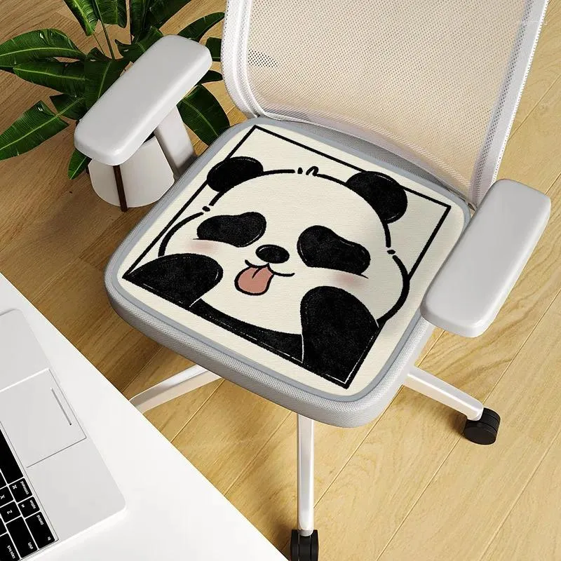 Oreiller 30x30cm Summer Ice Office Cartoon Panda Panda Children's Bench Carapa Apprening Table