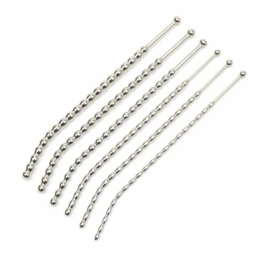 Bouchon de pénis mâle Dispositif de sondage urétral Uretra masturbator Dilator Stretch Stretch Innewless Steel 5 to 10 mm Catheter Inser8621796