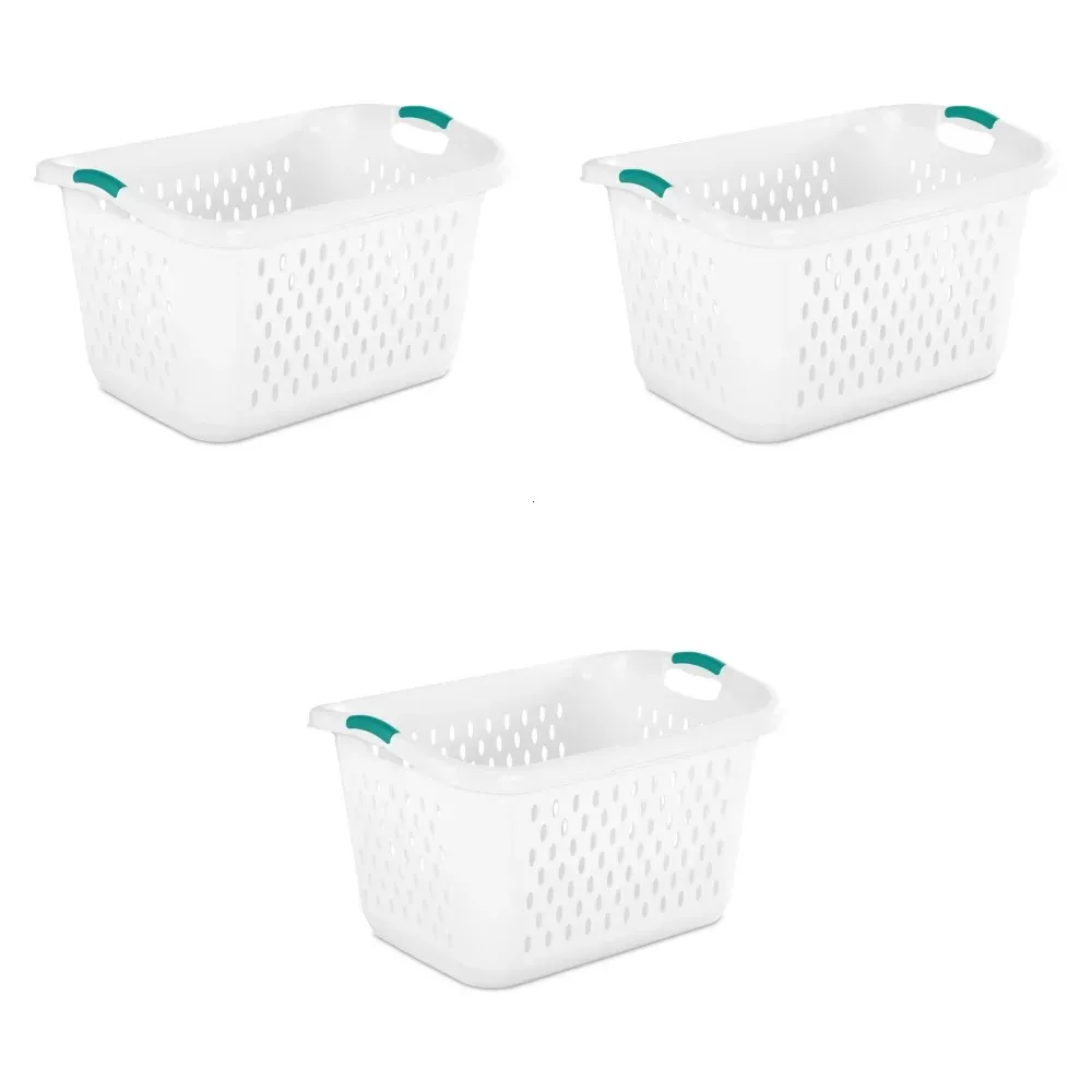 27 Panier à linge en boissel Ensemble blanc en plastique de 3 organisation organisée Jugutes2675 x 2000 1588 pouces 240510