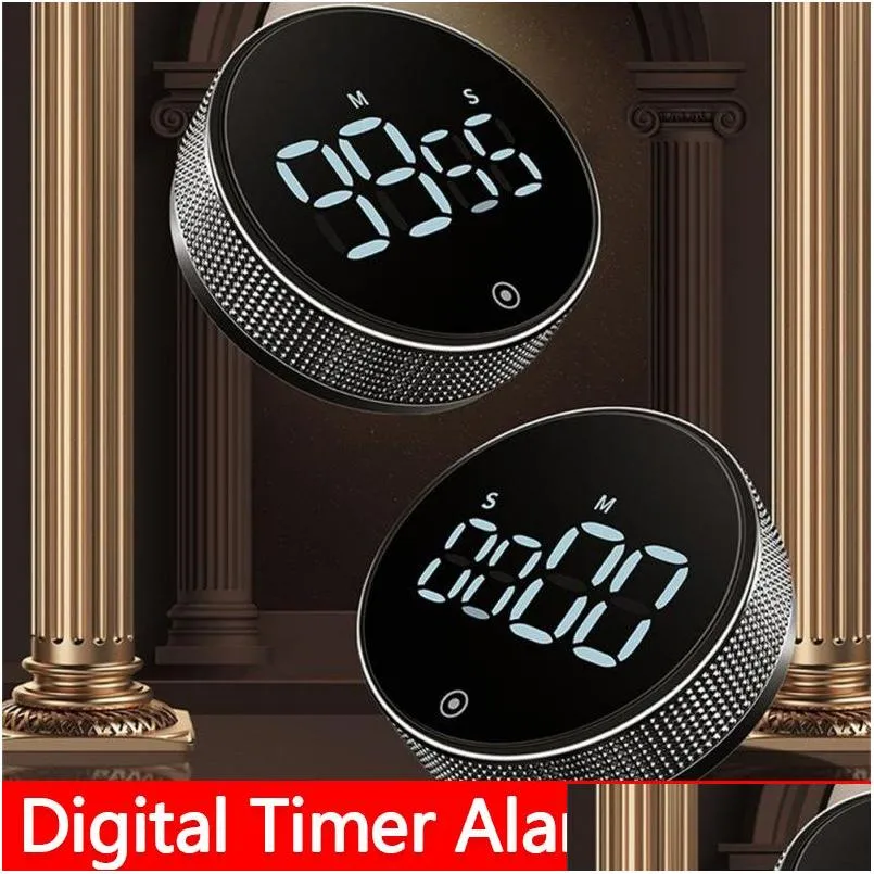 Timers de cozinha Novo Timer digital Manual da cozinha contagem regressiva eletrônica Clock eletrônico LED magnético LED de cozimento mecânico Estudo de chuveiro Stopwatc dhnao