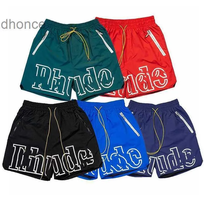 2024 Trend Designer Summer Fashion Trends International Hip Hop Alphabet Shorts casual rosso Shorts maschile sciolto a gamba larga Capris