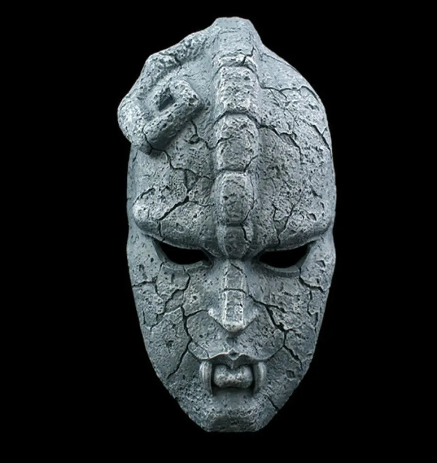 Stone Ghost Full Face Resin Mask Juvenile Comics Jojo Amazing Adventures Gargoyle Theme Maskers Halloween Masquerade Party Props Y205326964