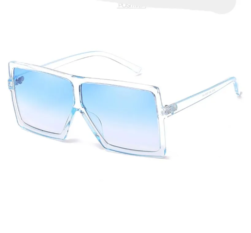 Негабарированные квадратные солнцезащитные очки для женщин винтажные дизайнерские бренды градиентные оттенки Ladies Sun Glasses Мужчины Big Black Frame Glasses 65026473