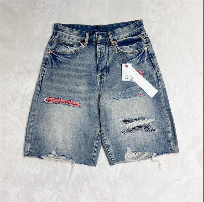 Designer jean shorts mens clearance