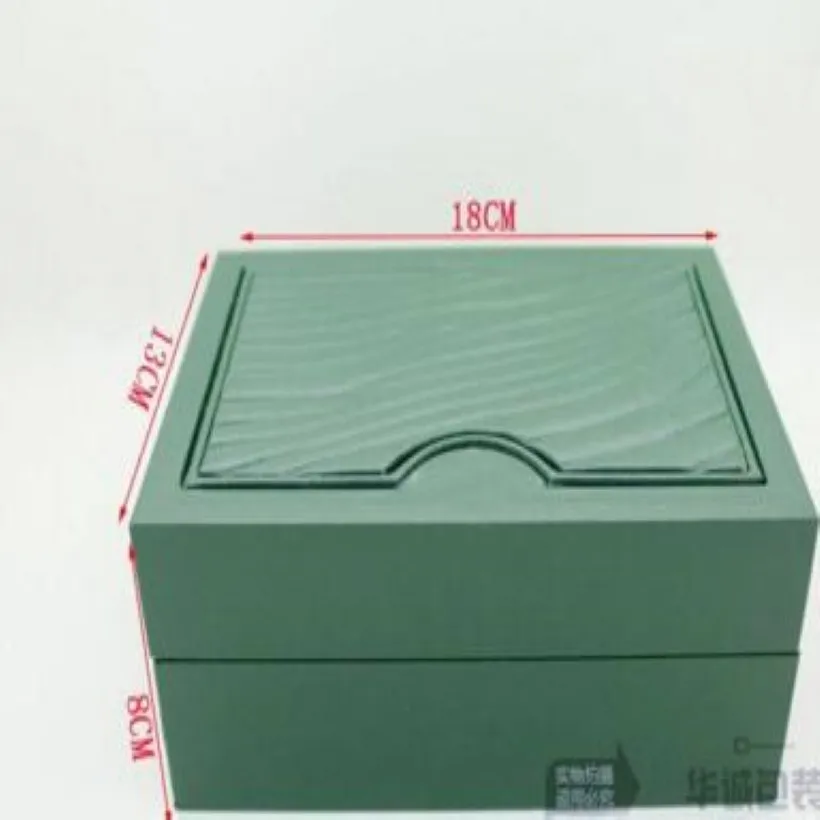 Luxury Green Watch Box Papers Card Wallet Boxes Cases Watches Case 297l