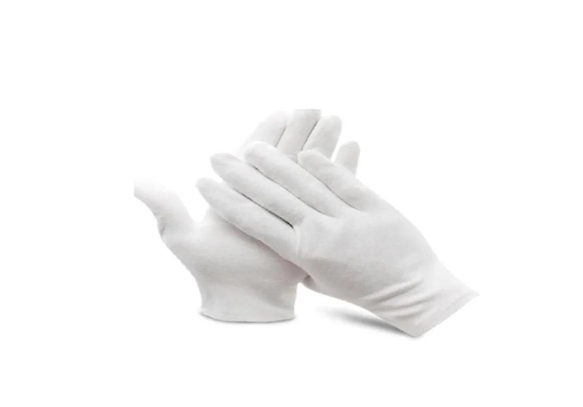 Witte kwaliteit katoenen werkhandschoenen voor zowel mannen als vrouwen Vezel is comfortabel ademend239C9033915
