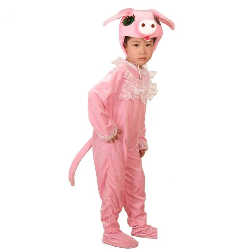 Dancewear Childrens Drama Cute Little Animal Rosa Pigleot Show Trajes Drop Datir Baby, Kids Maternidade Roupas de bebê Cosplay DHNSB