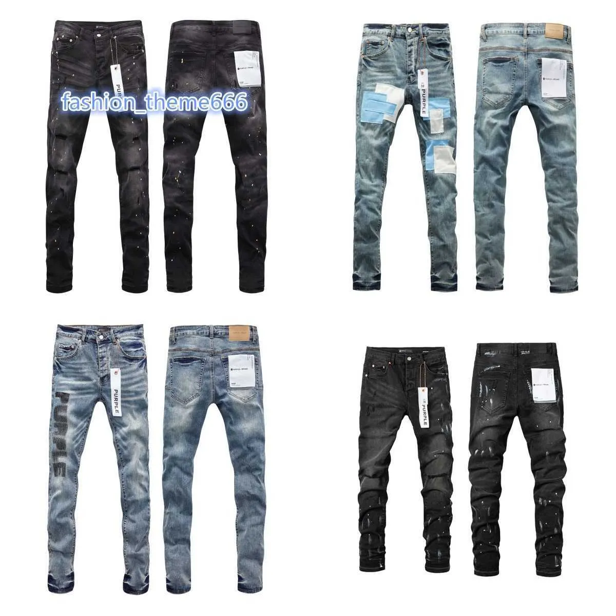 Designer masculino Purple Brand Jeans Men calça jeans skinny streetwear